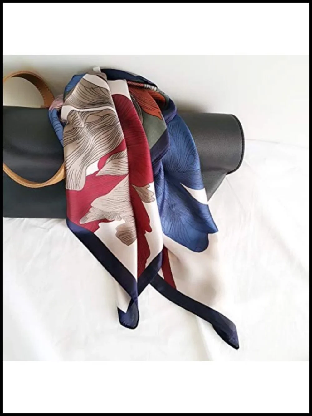 Medium Square Satin Scarf for Women - 27.5x27.5 inches